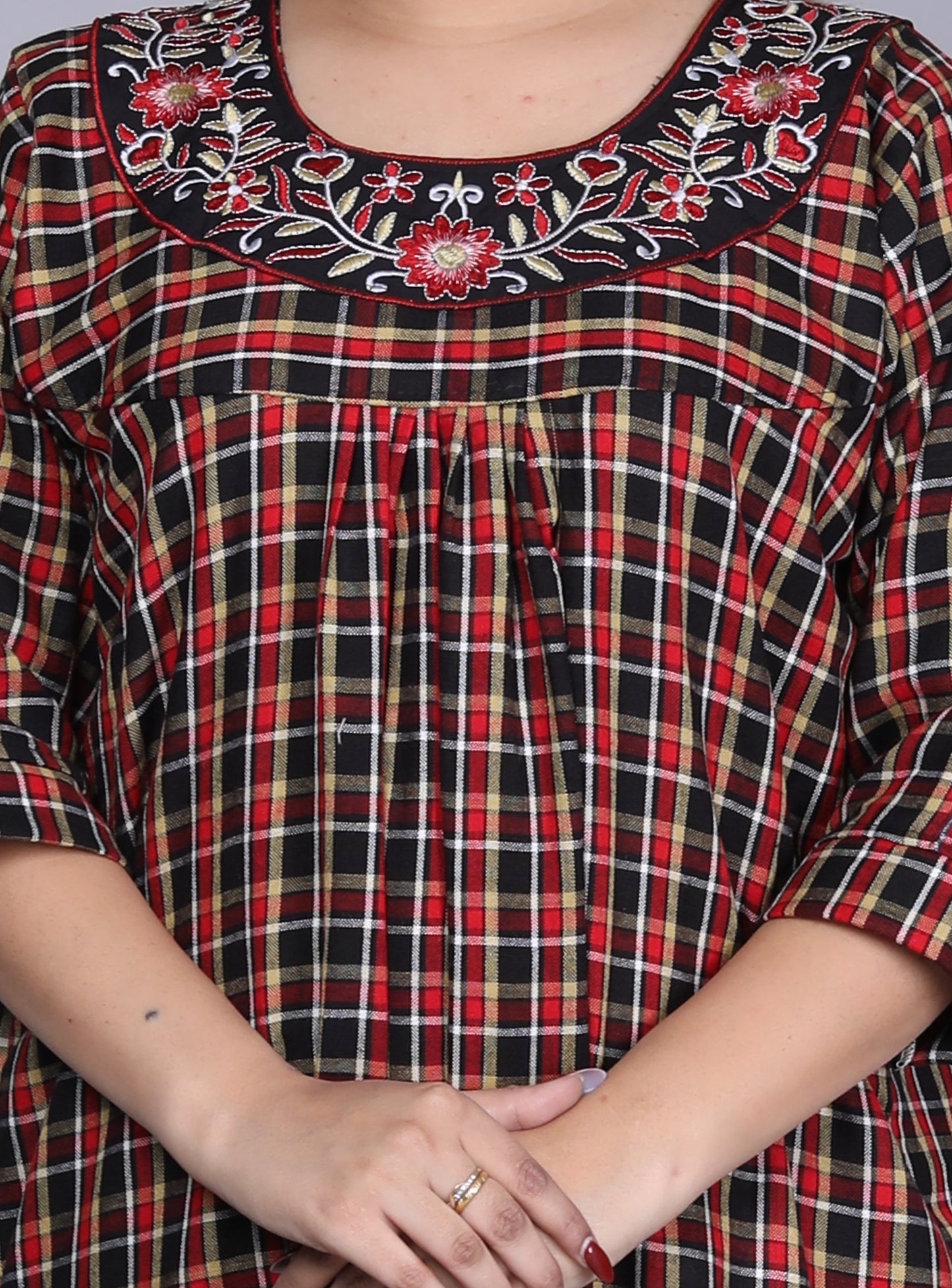 HARGUN NIGHT WEAR Cotswool Floor Length Nightgown