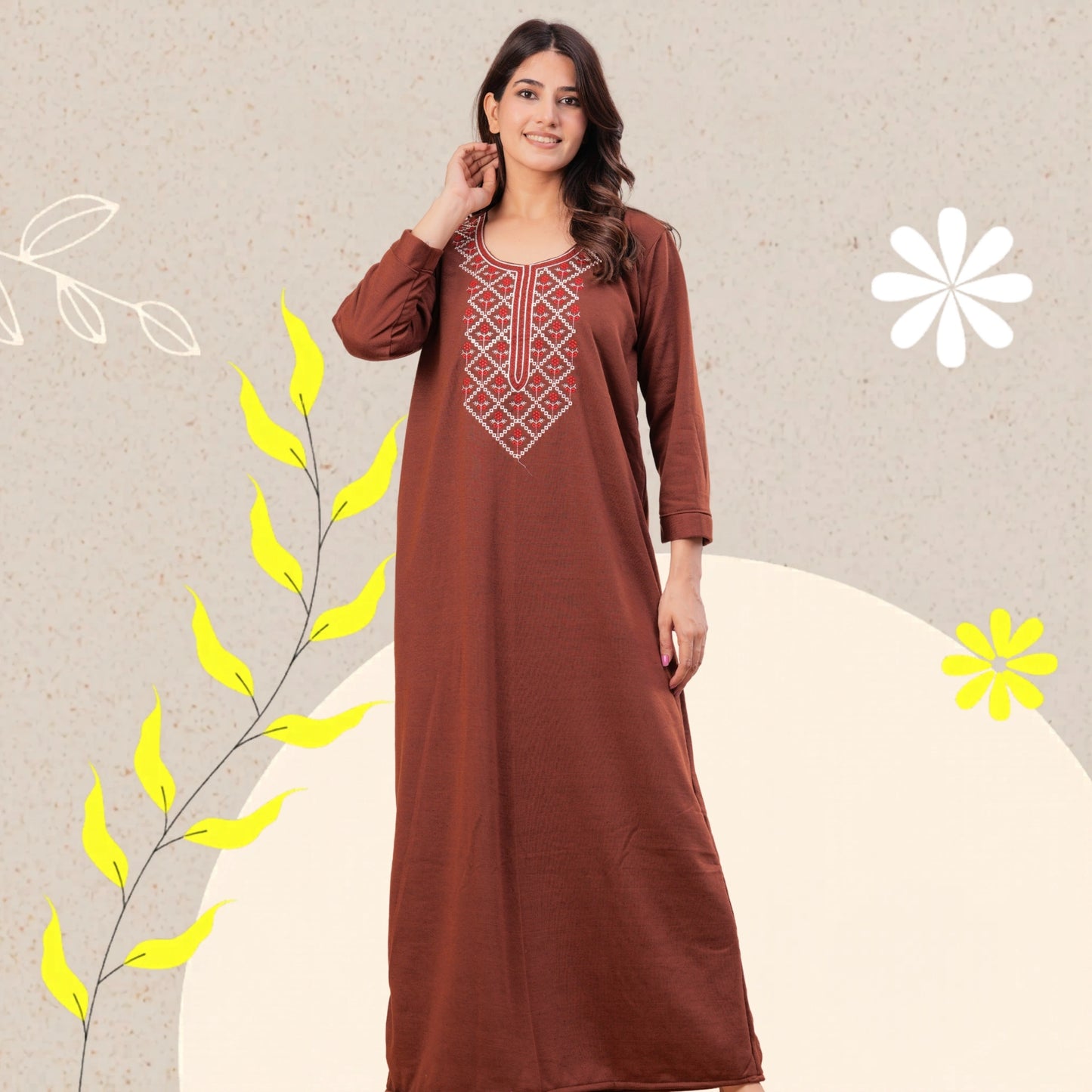 Women’s Winter Fleece Nightgown