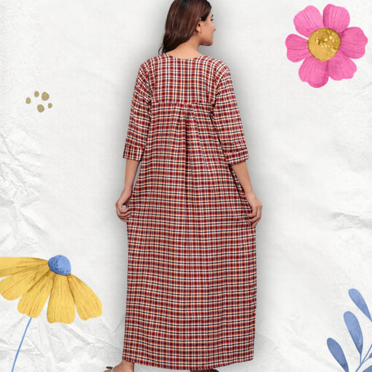 Women’s Cotswool Checkered Nightgown