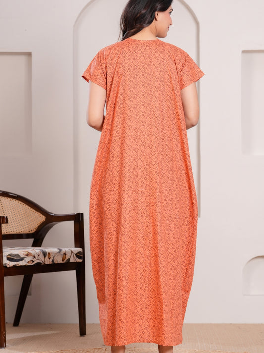 Nightgown for Women(Tangerine Orange)