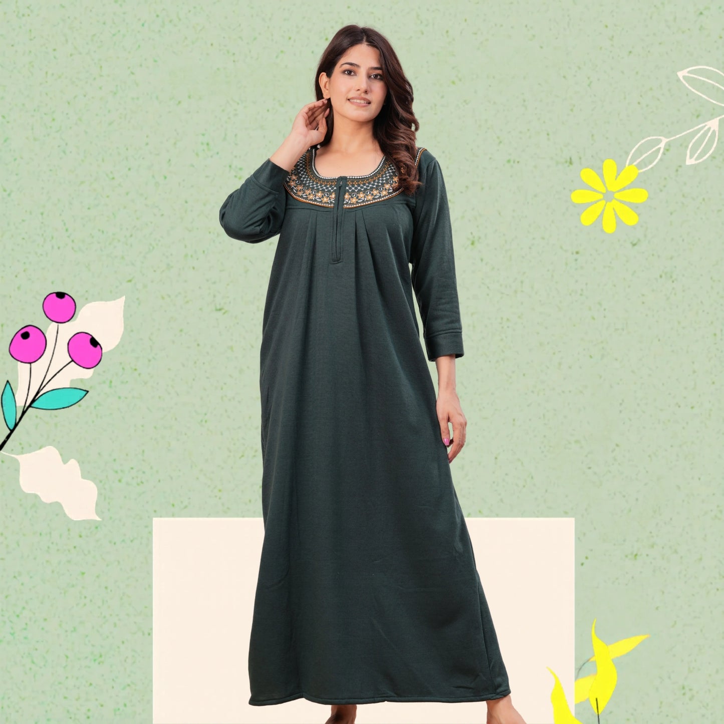 Women’s Winter Fleece Nightgown