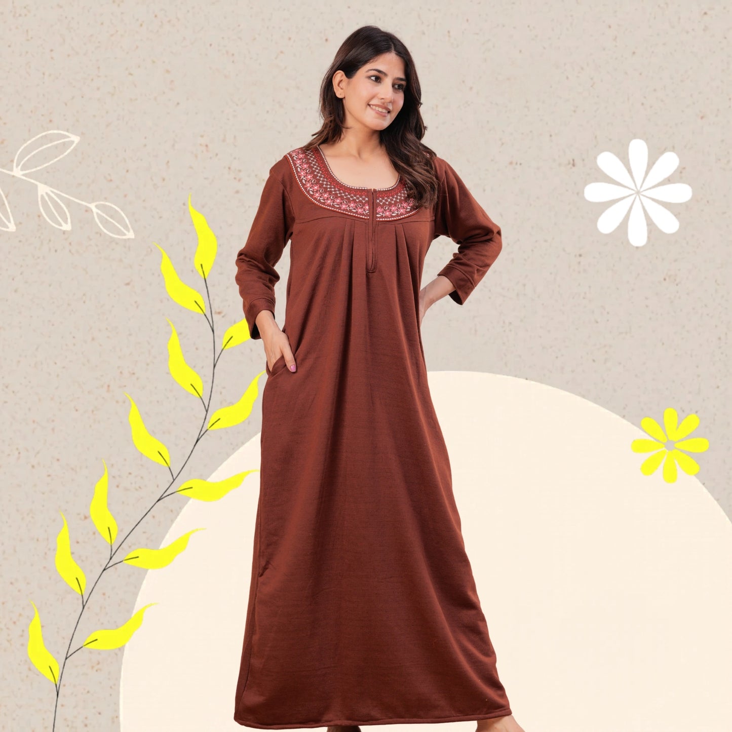 Women’s Winter Fleece Nightgown