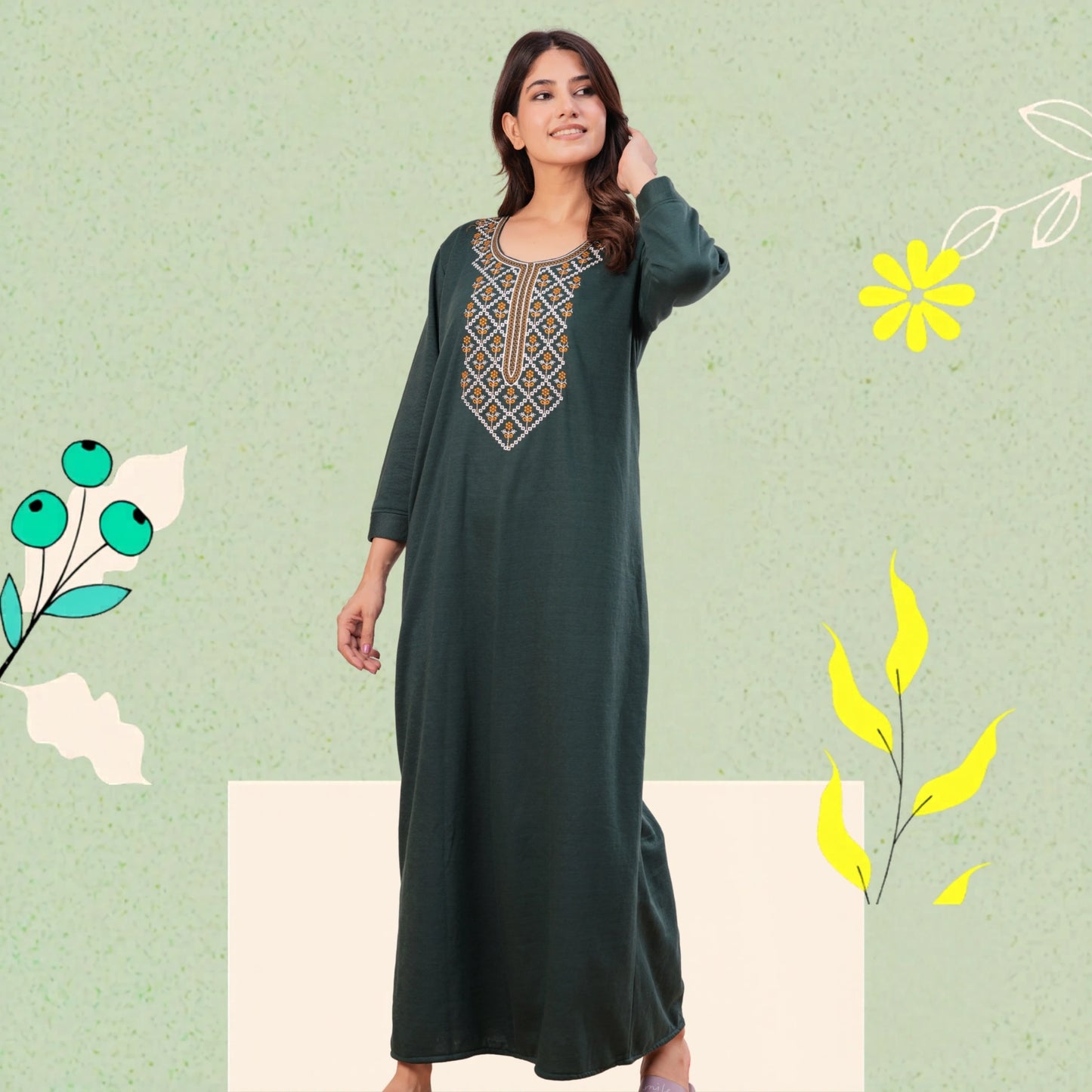 Women’s Winter Fleece Nightgown