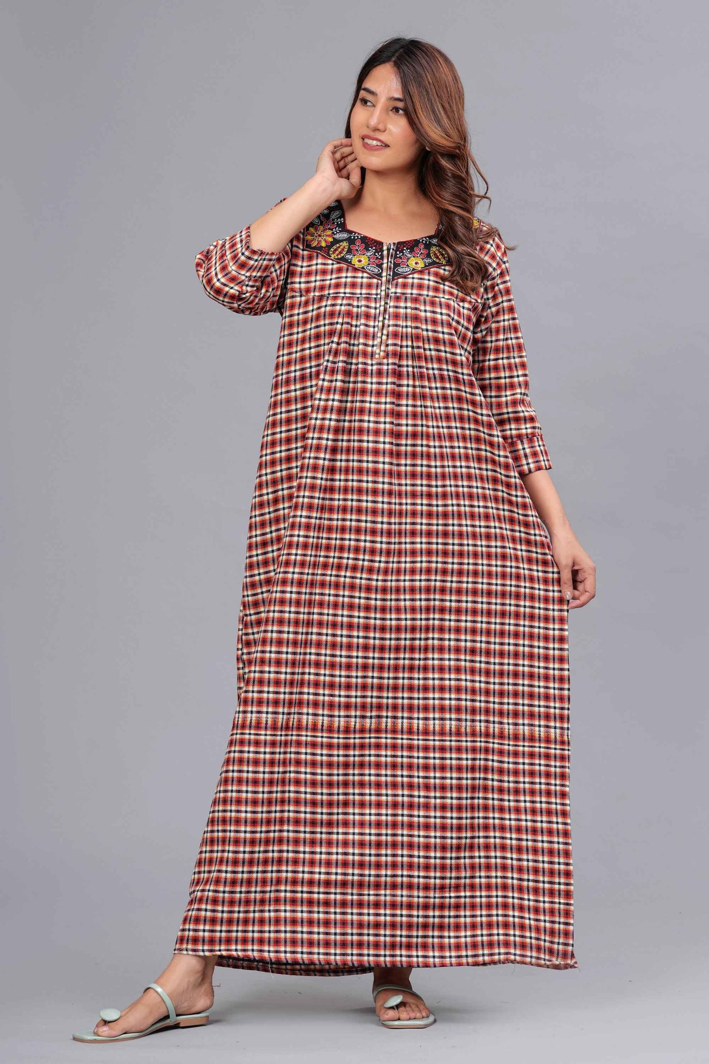 Women’s Cotswool Checkered Nightgown