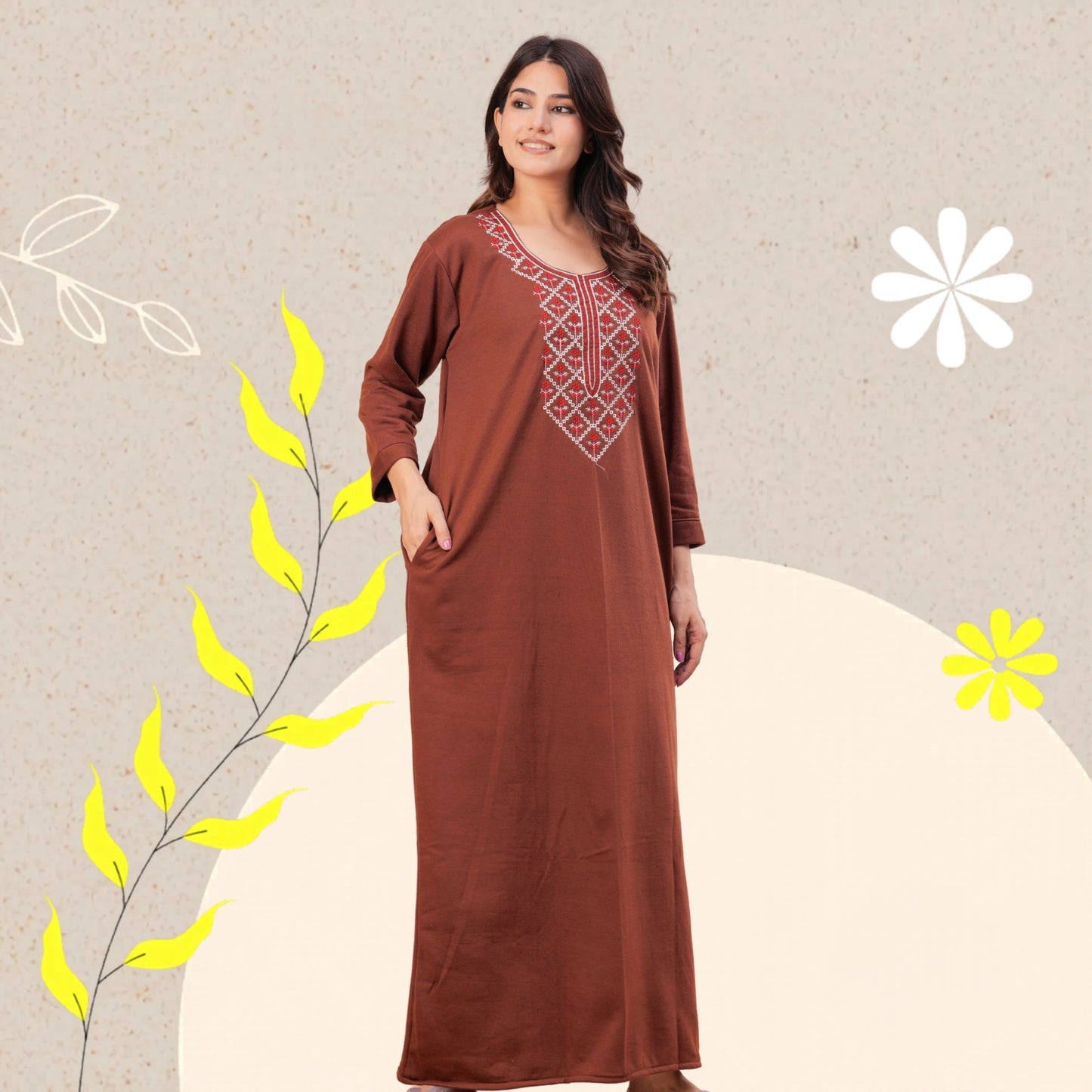 Women’s Winter Fleece Nightgown