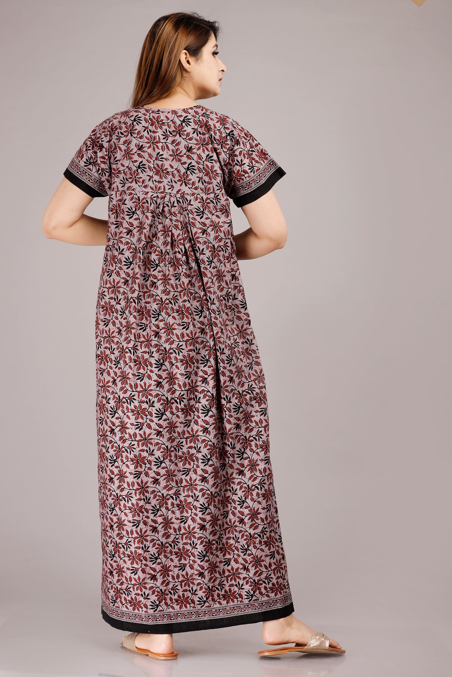 Women’s Cotton Jaipuri Nighty Combo Pack of 2