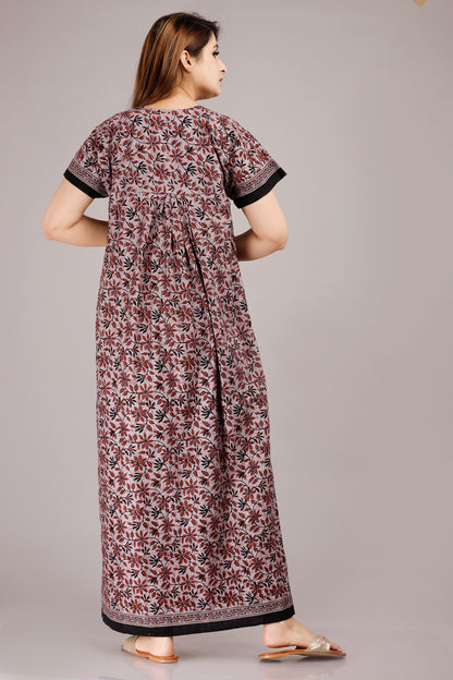 Women’s Cotton Jaipuri Nighty Combo Pack of 2