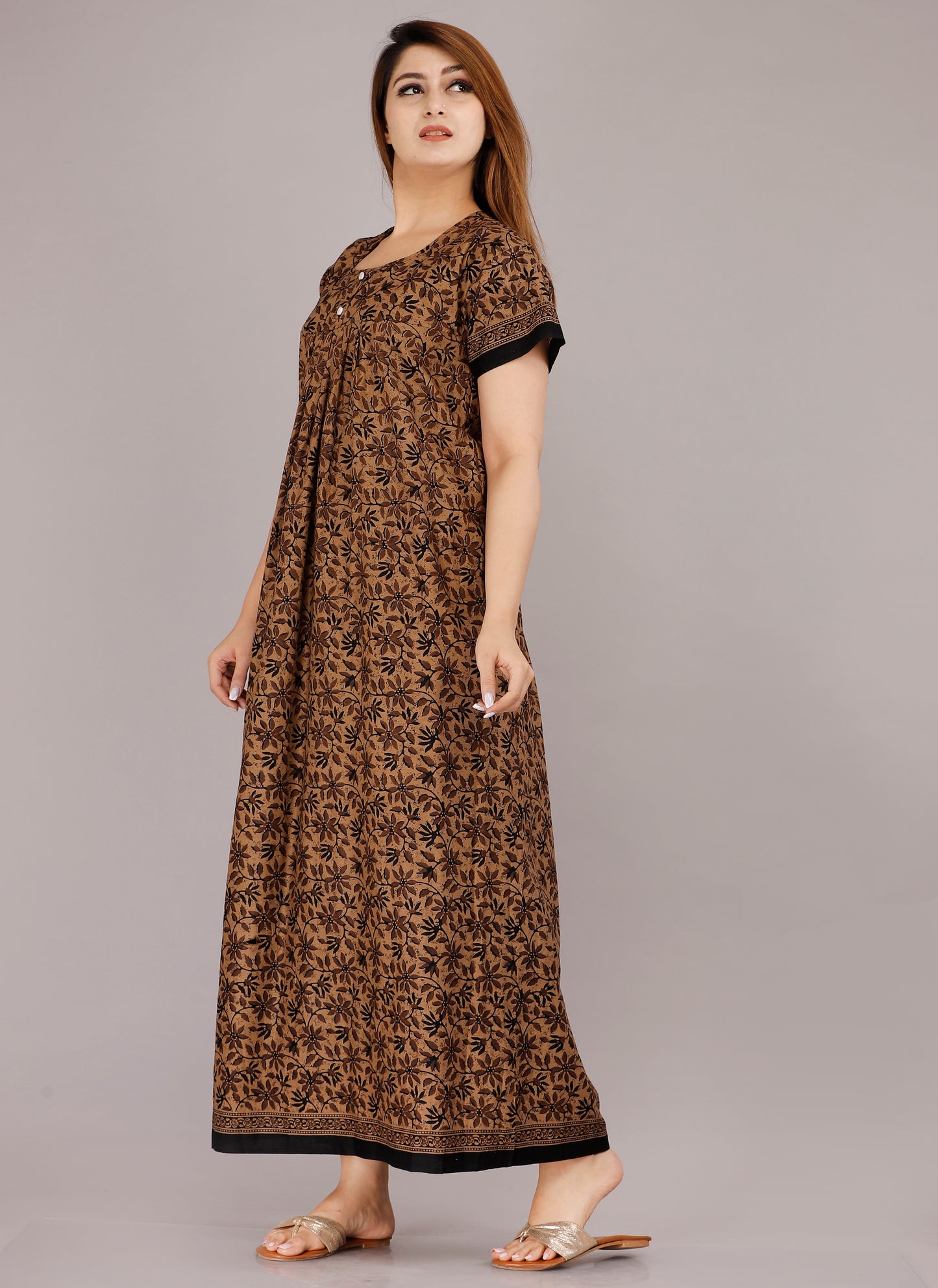 Women’s Cotton Jaipuri Nighty Combo Pack of 2