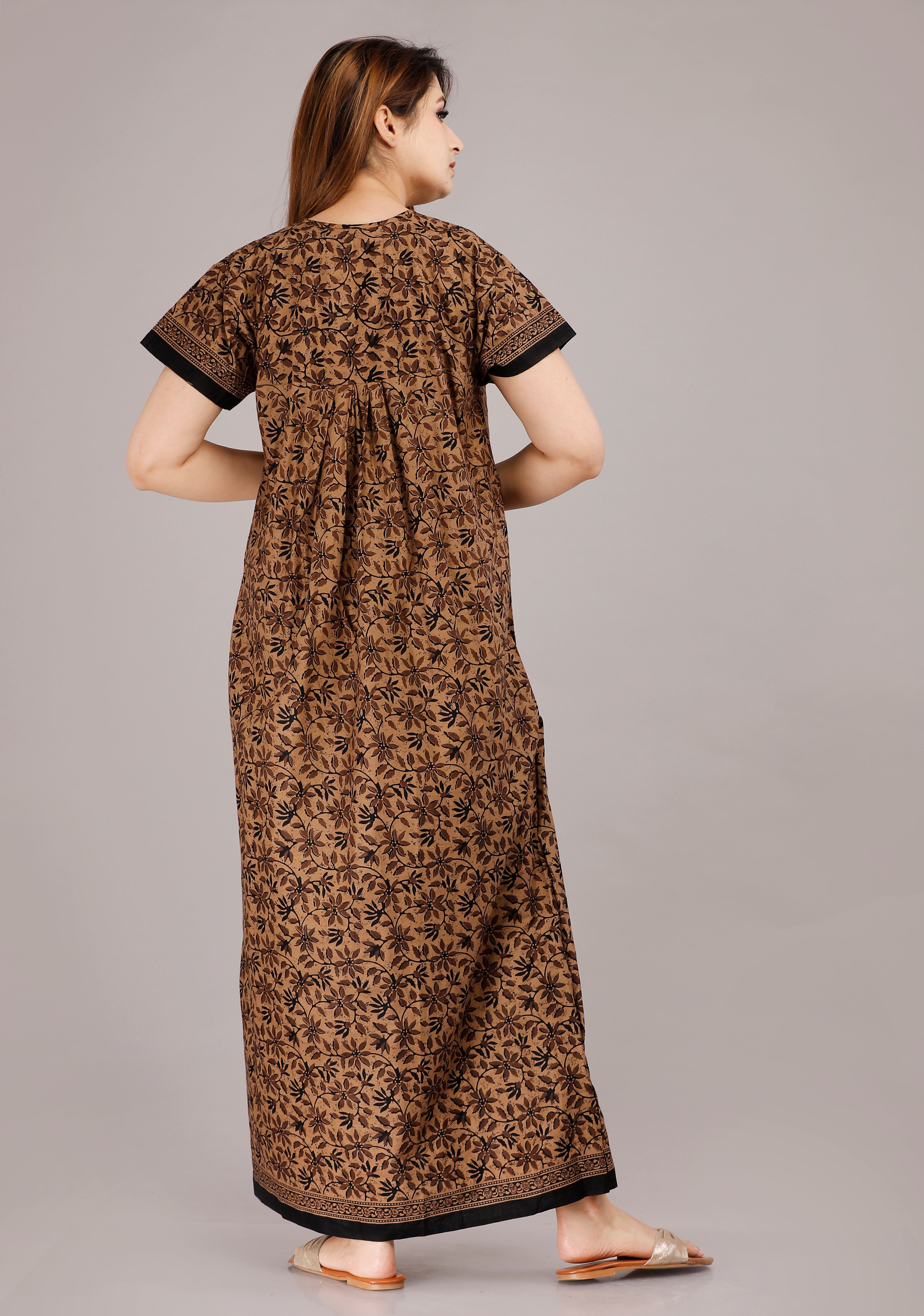 Women’s Cotton Jaipuri Nighty Combo Pack of 2