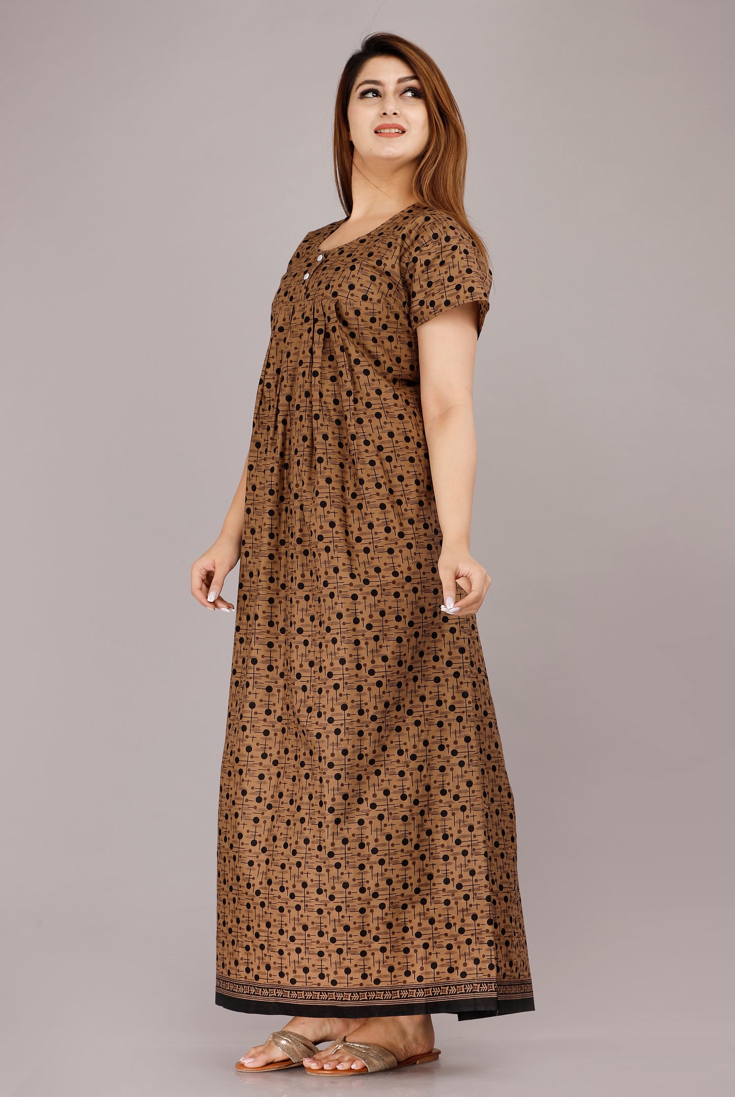 Women’s Cotton Jaipuri Nighty Combo Pack of 2