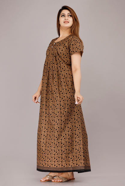 Women’s Cotton Jaipuri Nighty Combo Pack of 2