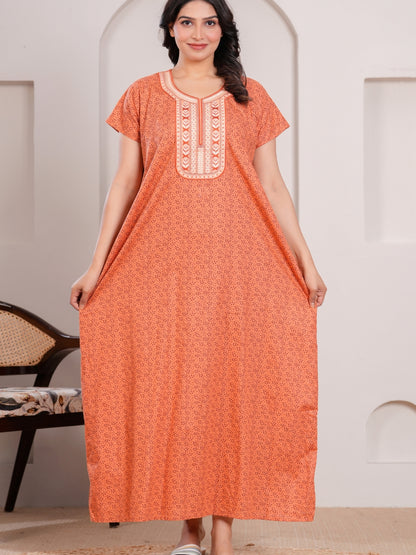 Nightgown for Women(Tangerine Orange)