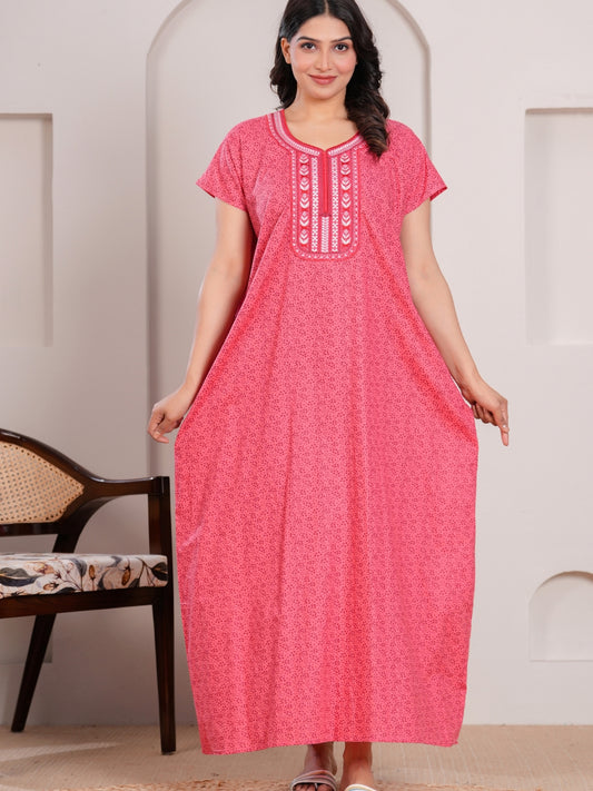 Nightgown for Women,(MEGENTA Pink)