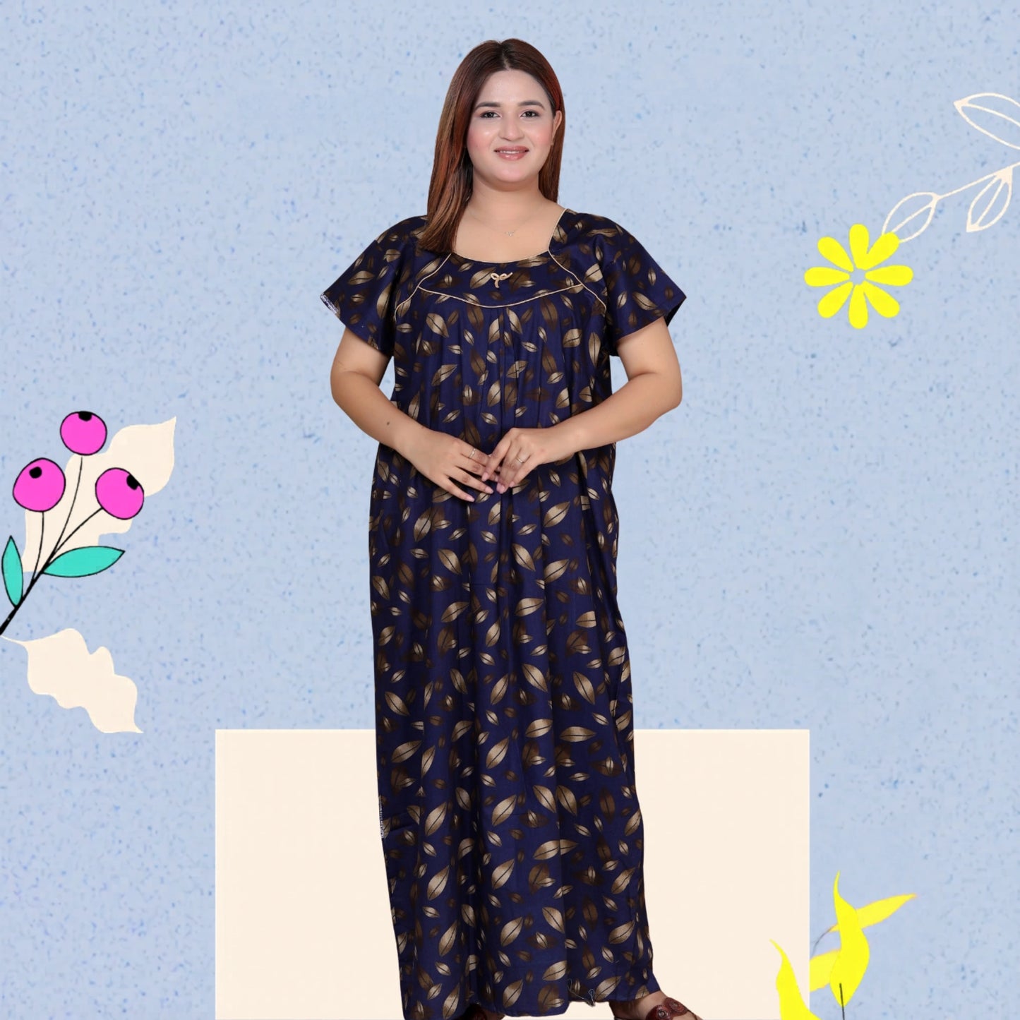 Short Sleeves Nightgown for Women