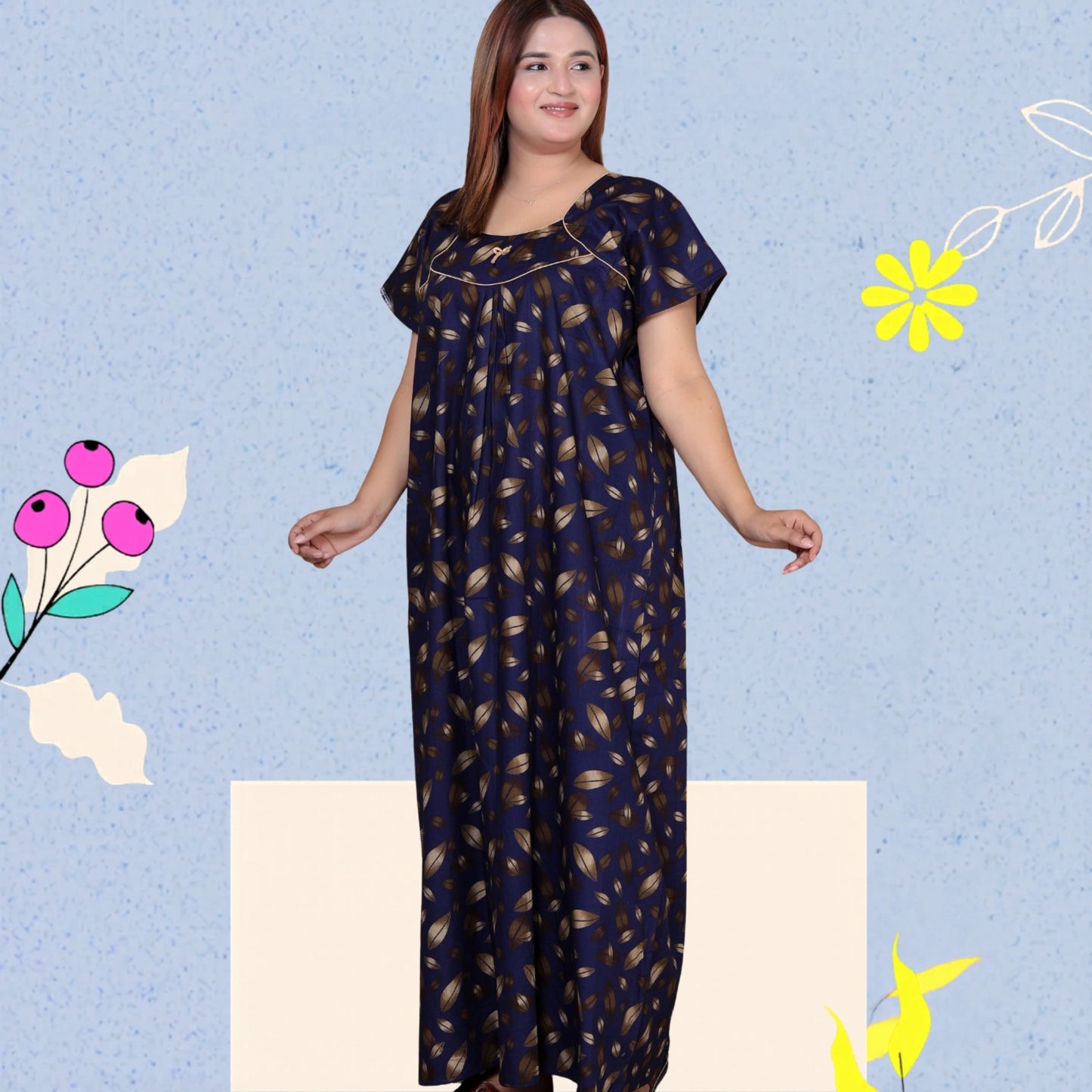 Short Sleeves Nightgown for Women