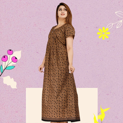 Women’s Cotton Jaipuri Nighty Combo Pack of 2