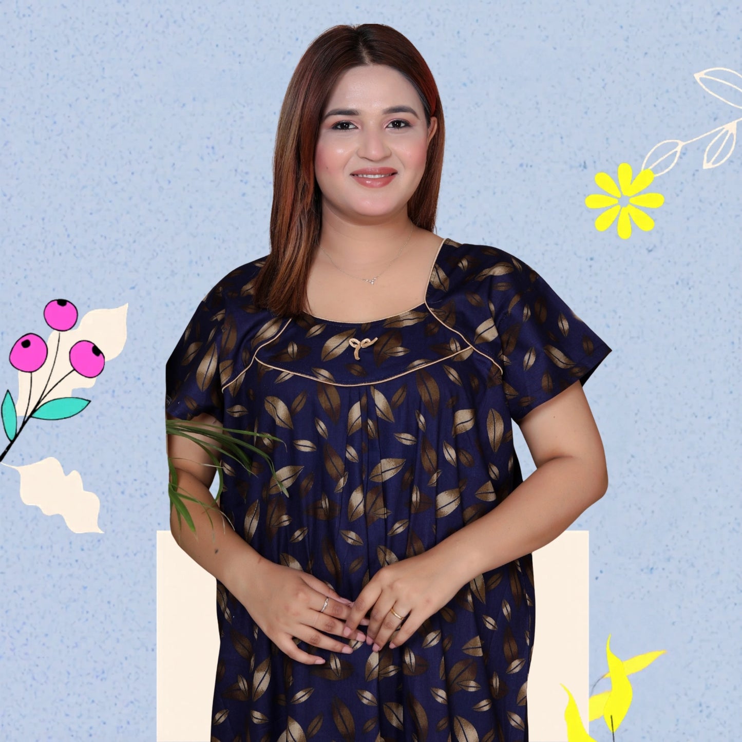 Short Sleeves Nightgown for Women