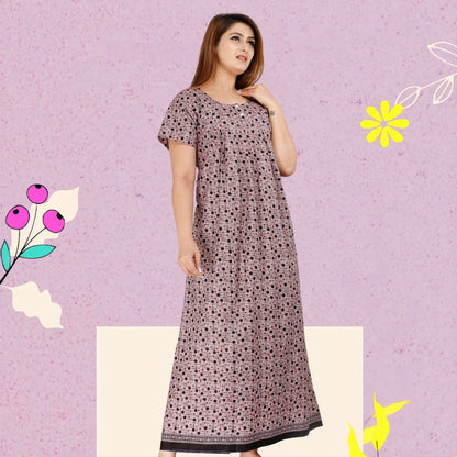 Women’s Cotton Jaipuri Nighty Combo Pack of 2