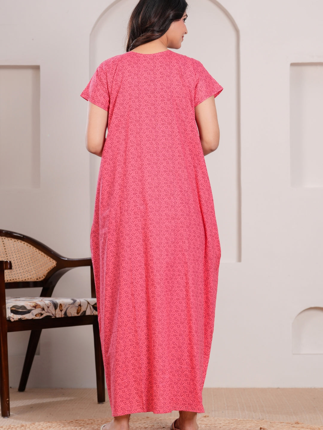 Nightgown for Women,(MEGENTA Pink)