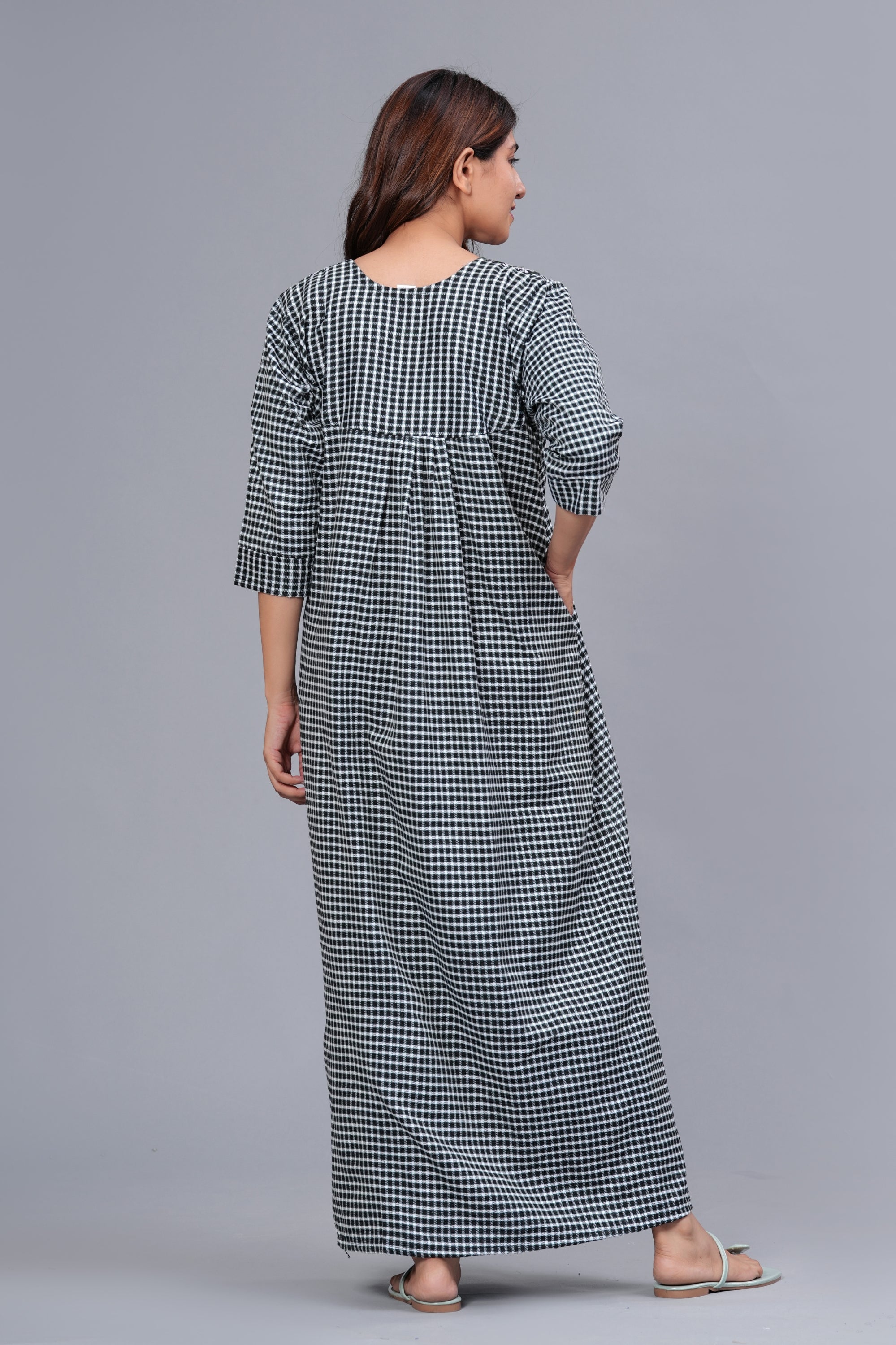 Cotswool Nightgown for Women | Winter Nighty for Women | (Green, Free Size)