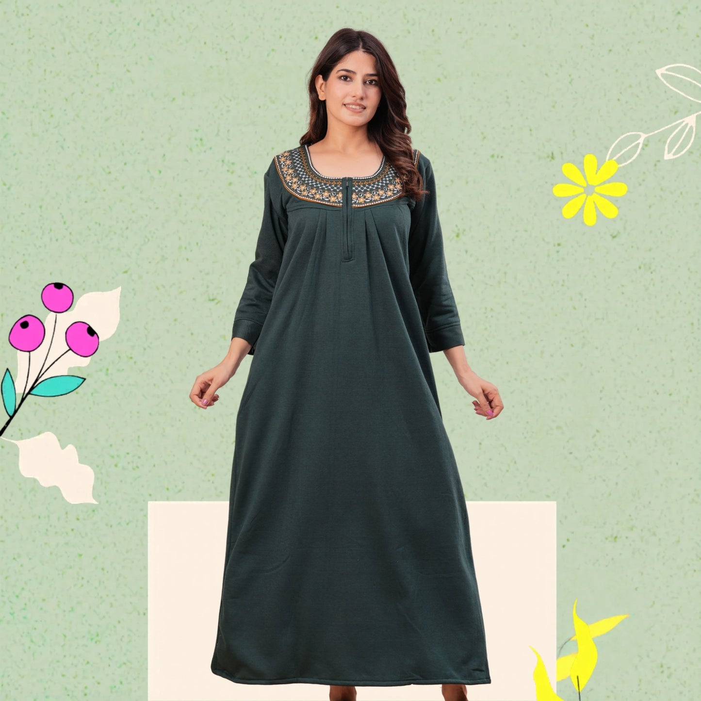 Women’s Winter Fleece Nightgown
