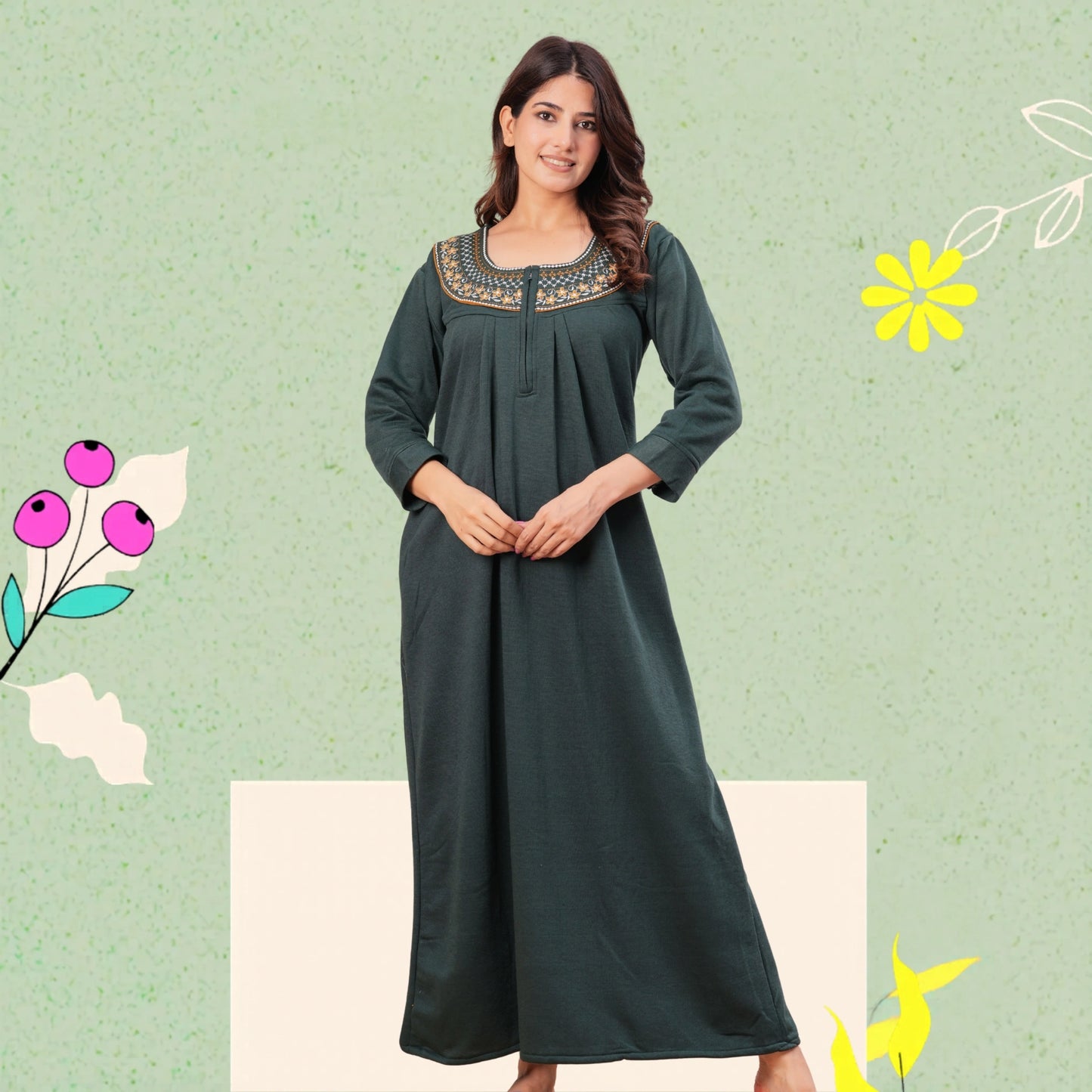 Women’s Winter Fleece Nightgown