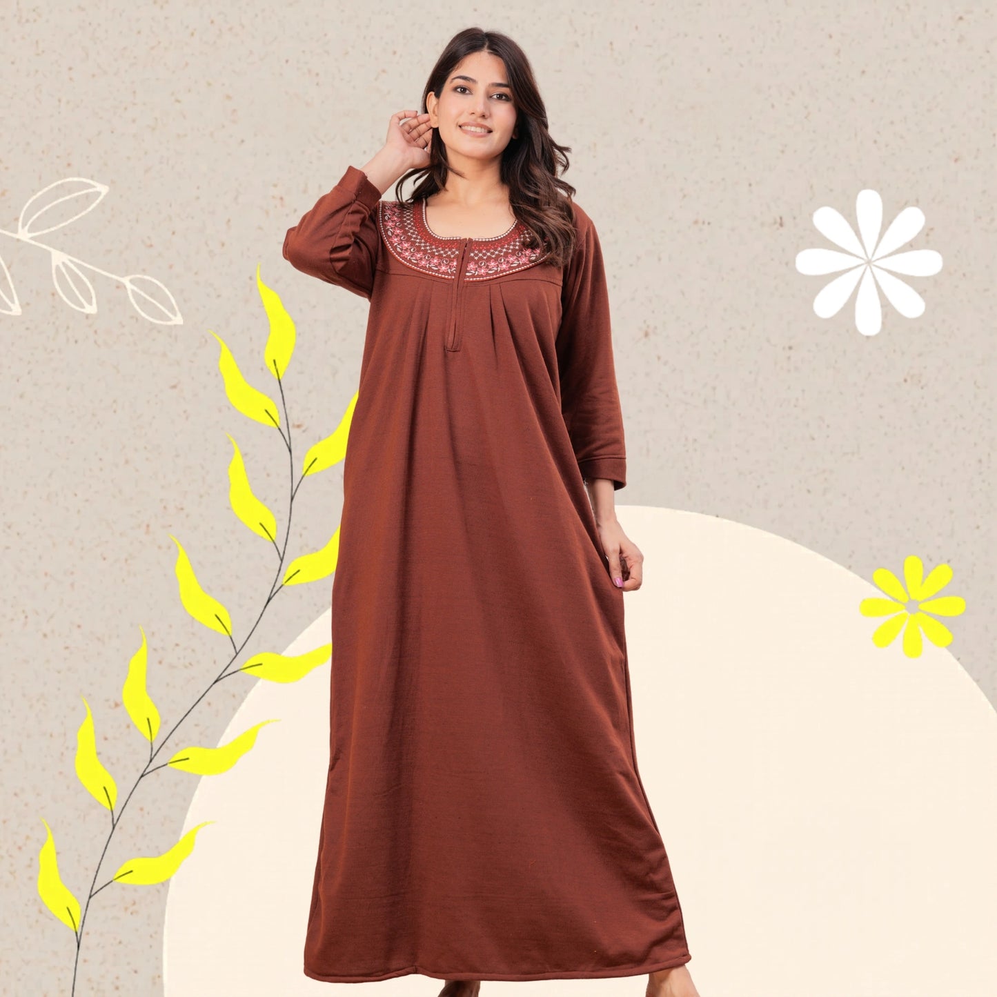 Women’s Winter Fleece Nightgown