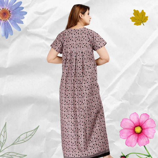 Women's Cotton Nightgown, Jaipuri Print