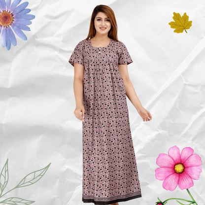 Women's Cotton Nightgown, Jaipuri Print