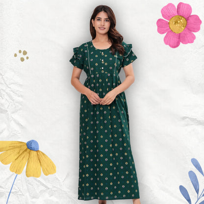 Frock Style Cotton Nightgown for Women
