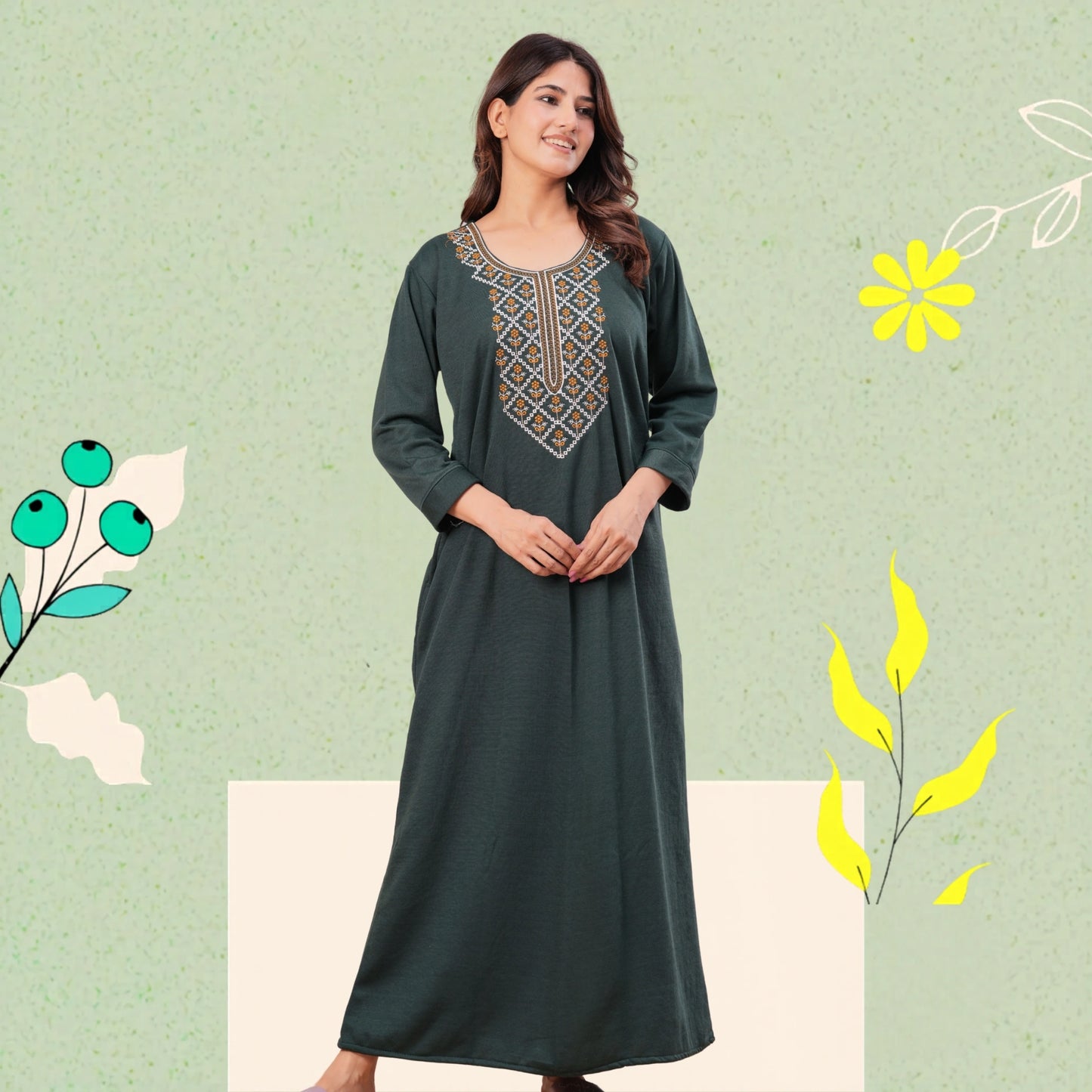 Women’s Winter Fleece Nightgown