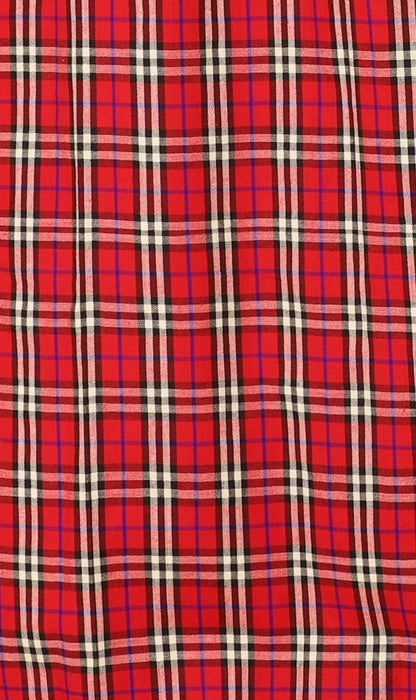 Red and Black Plaid Cotswool